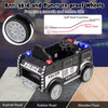 12V battery-powered electric police vehicle with anti-skid wheels, remote control, and multifunctional features for.