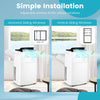 Adjustable window kit for the 13000 BTU portable air conditioner, fitting horizontal and vertical sliding windows.