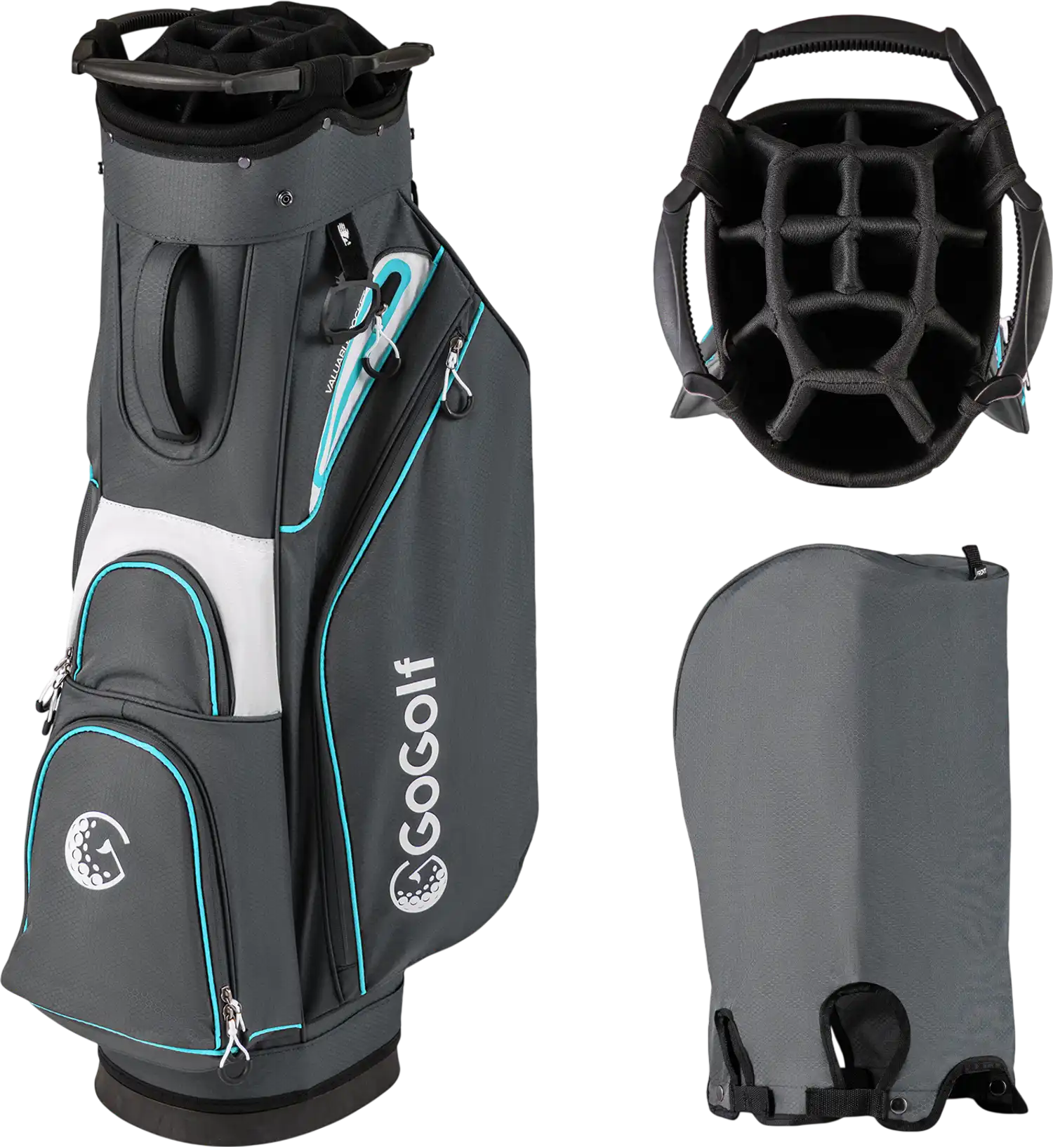 Costway Lightweight Portable Golf Cart Bag Club Organizer 86813310 New