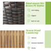 Close-up of hand-woven mix brown PE rattan texture for a 134-gallon storage box, ideal for outdoor use.