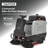 Dapper Supply Ride-On Floor Sweeper 49" 25 Gal. Dustbin 6 MPH 77,500 Sq. Ft./Hr New