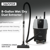 8 Gallon Wet Dry Dust Extractor Vacuum with Auto HEPA Filter