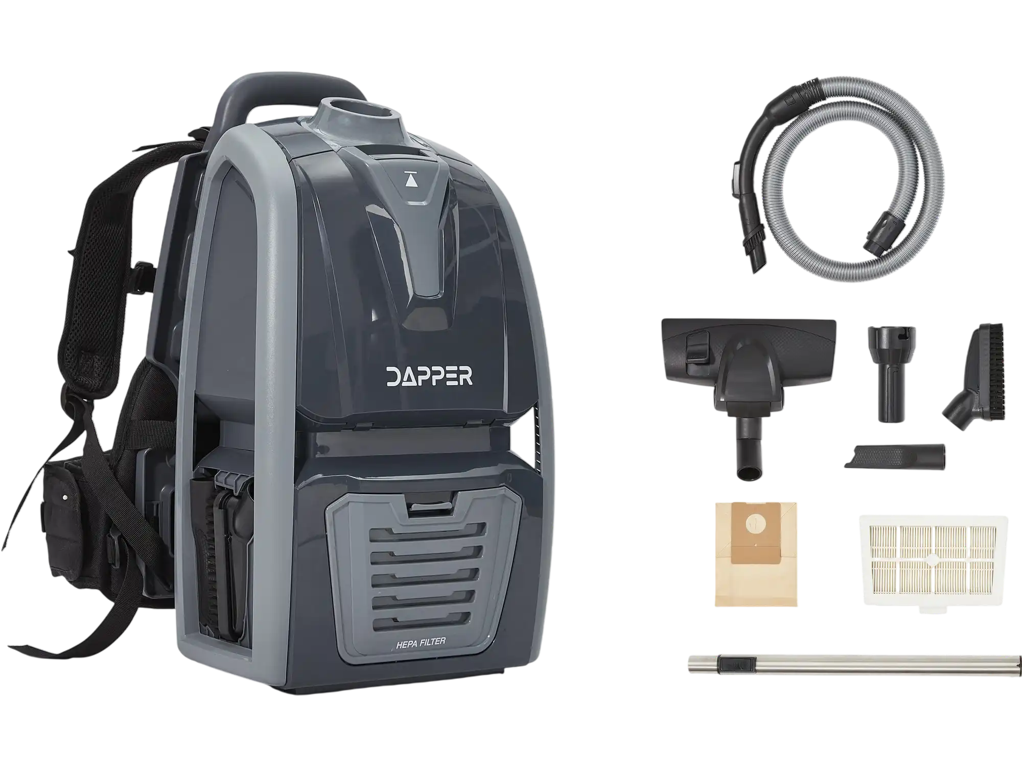 Dapper Supply Commercial Backpack Vacuum & Blower 1 Gal. Corded with Accessories New
