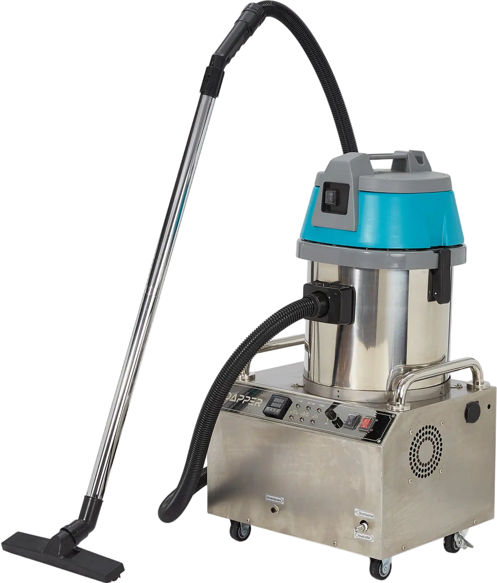 Commercial Steam Cleaner with Wet/Dry Vacuum and Upholstery - 2 Gallon Tank