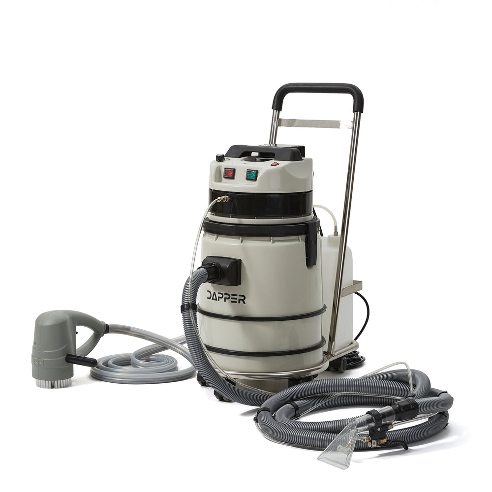 Dapper Supply Vacuum Cleaner Wet/Dry with Steam Cold Water Extraction Scrub Brush 2.5 Gal Tank New