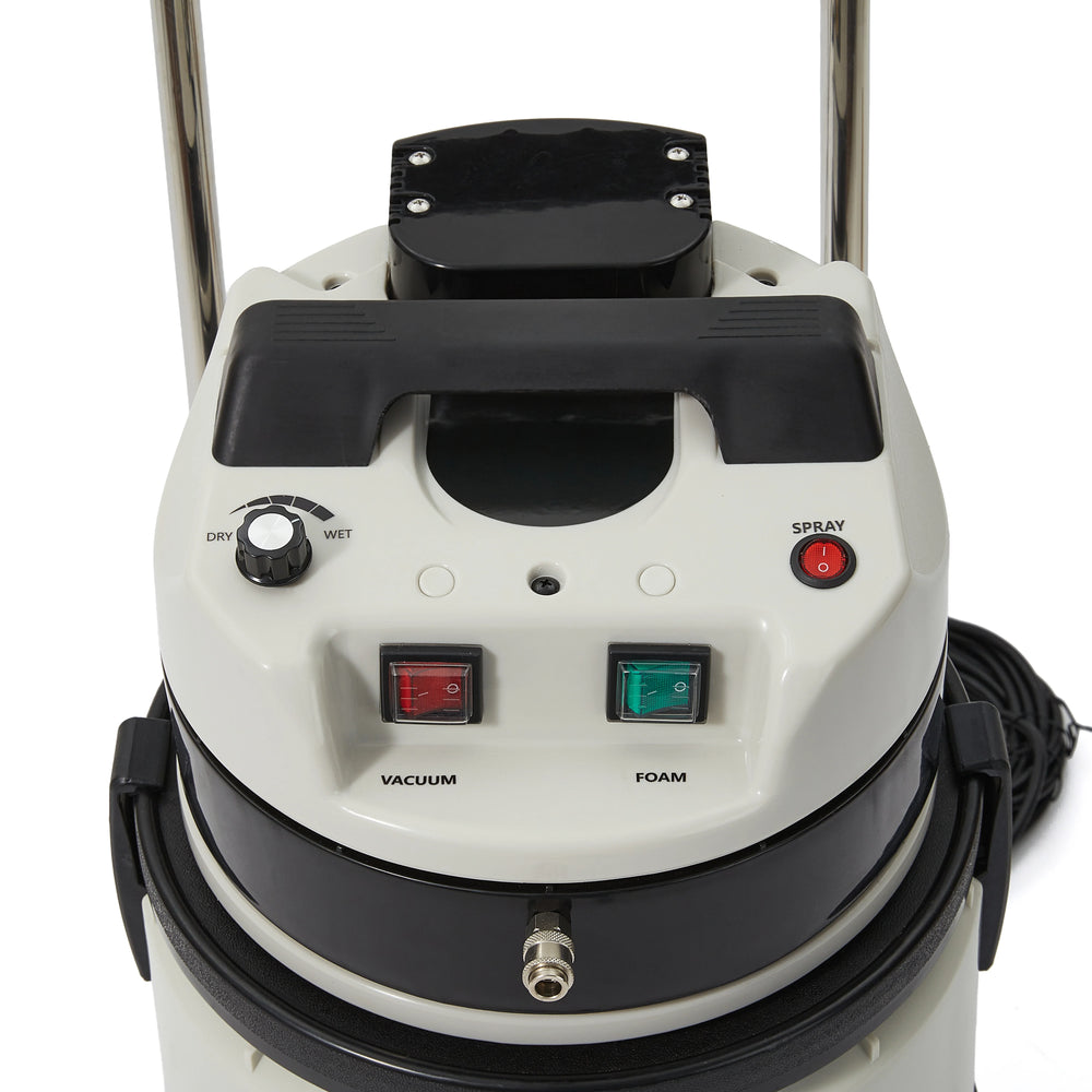 Dapper Supply Vacuum Cleaner Wet/Dry with Steam Cold Water Extraction Scrub Brush 2.5 Gal Tank New