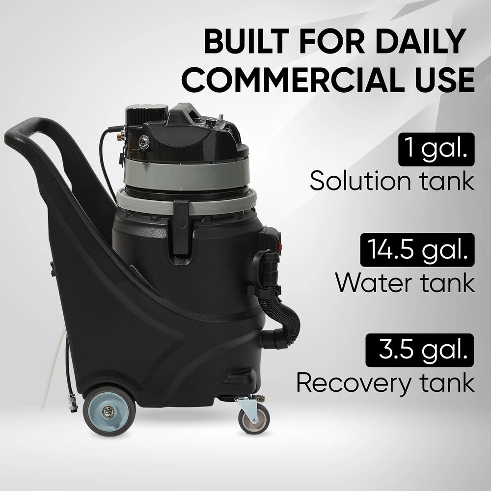Dapper Supply Vacuum Cleaner Wet/Dry 4.5 Gal. Tank with Scrub Brush Steam Water Extraction New