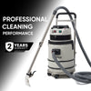Dapper Supply Vacuum Cleaner Wet/Dry with Steam Cold Water Extraction Scrub Brush 2.5 Gal Tank New