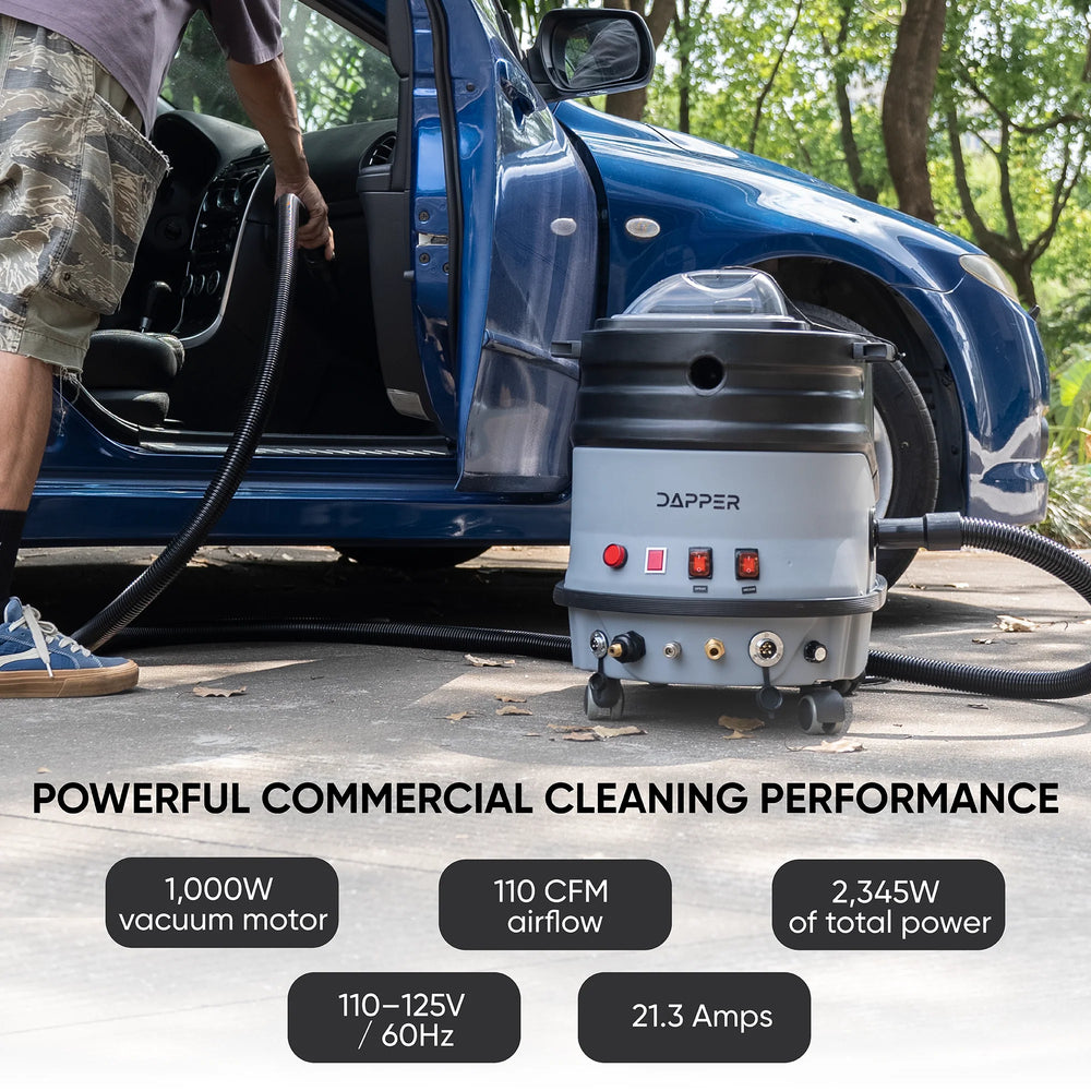 Dapper Supply Carpet Extractor & Upholstery Hot Water Cleaning System Steam & Blower 2.5 Gal Tank New