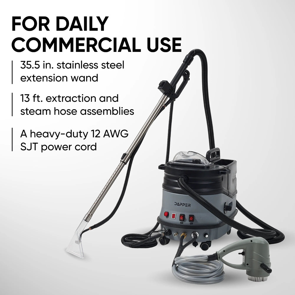 Dapper Supply Carpet Extractor & Upholstery Hot Water Cleaning System Steam & Blower 2.5 Gal Tank New