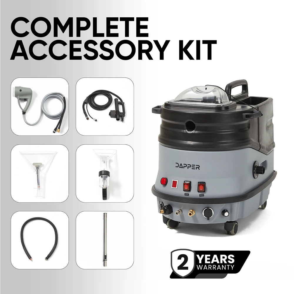 Dapper Supply Carpet Extractor & Upholstery Hot Water Cleaning System Steam & Blower 2.5 Gal Tank New