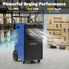 154 Pints commercial dehumidifier in blue with 265 CFM airflow, ideal for spaces up to 7000 sq.ft.