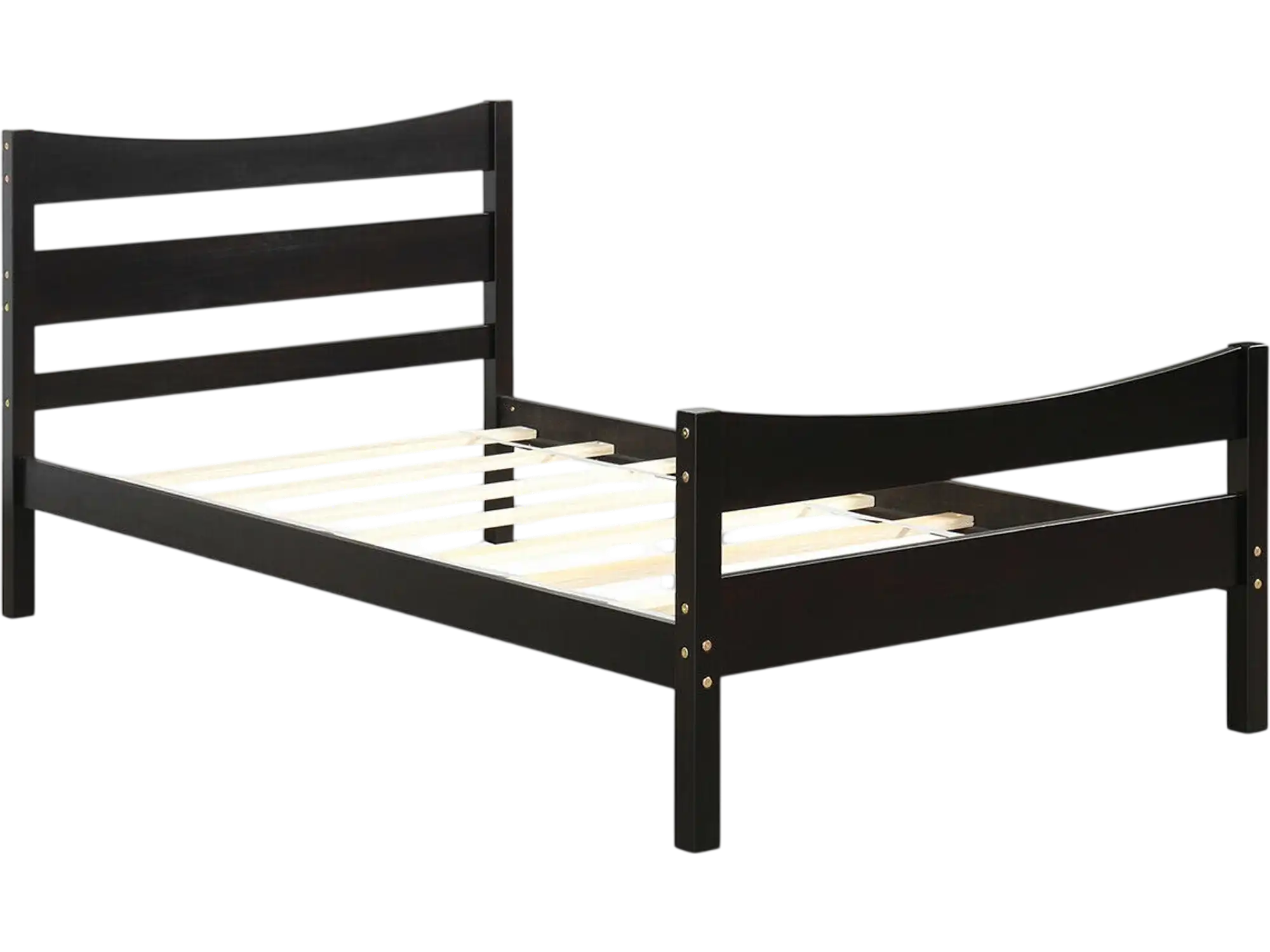 Costway Twin Rustic Platform Bed Frame w/ Headboard Footboard 10368974 New