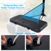 Thickened base of the 43-inch adjustable basketball hoop, designed for stability with water or sand filling option.
