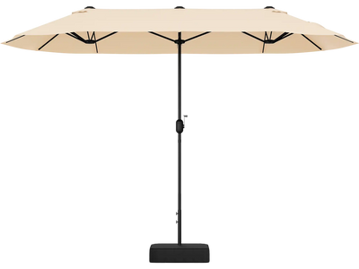 Costway 13' Double-Sided Patio Table Umbrella with Crank Handle 49752138 New