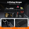 Car trunk organizer with removable divider, 6 pockets, and anti-slip base for secure storage and easy access.