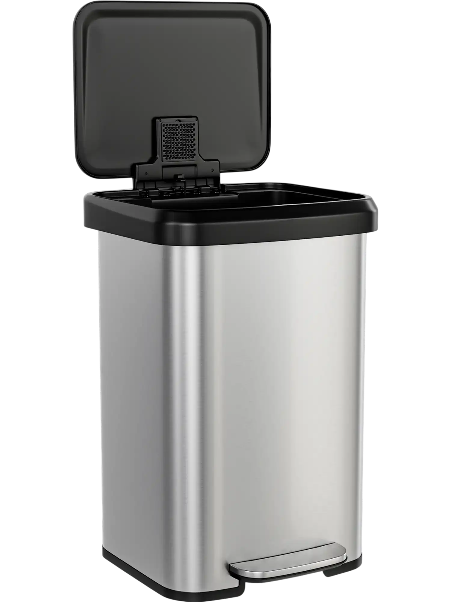 Costway 13.2 Gallon Step Trash Can Soft Close Lid Deodorizer Compartment 93542718 New