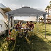 13 X 13 FT Pop up Gazebo with Portable Carrying Bag 8 Stakes and 4 Wind Ropes-Gray - Gallery View 1 of 10