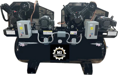 Mega Compressor MP-50120DPBA Air Compressor 5HP 460V Single Phase Electric Start New