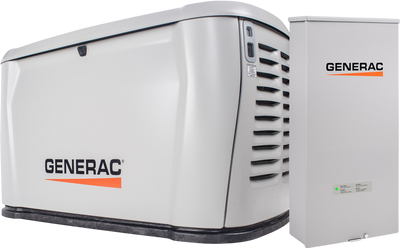 Generac 7323 14kW Standby Generator Propane Natural Gas 1 Phase 240V w/ 200A Automatic Transfer Switch Cellular New
