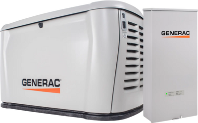 Generac 7323 14kW Standby Generator Propane Natural Gas 1 Phase 240V w/ 200A Automatic Transfer Switch Cellular New