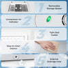 Compact chest freezer with removable storage basket, adjustable temperature, and external drainage hole for easy.