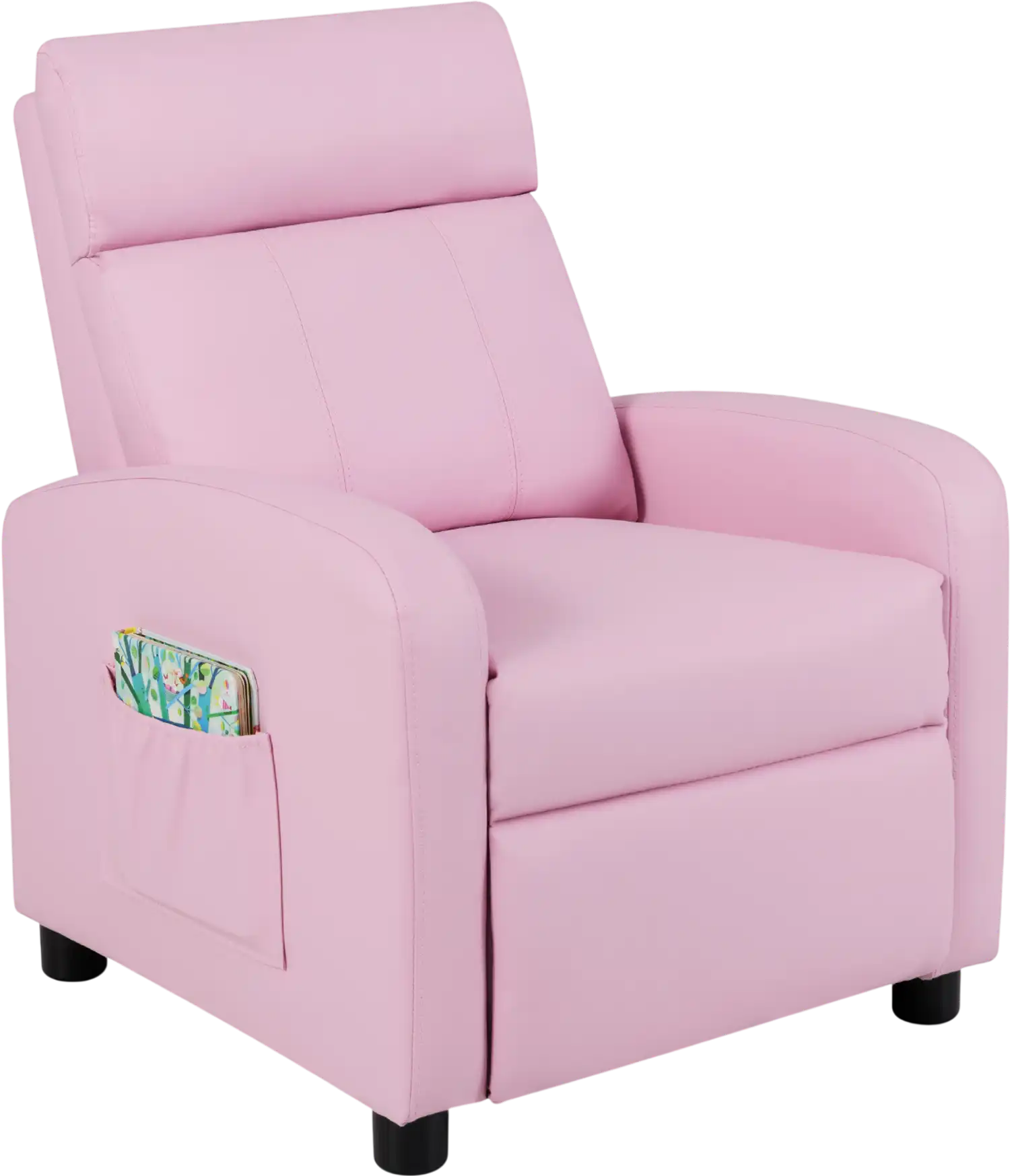 Costway Ergonomic PU Leather Kids Recliner Lounge Sofa Chair 34605872 New