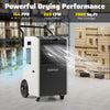 154 Pints Commercial Dehumidifier with Pump and Drain Hoses-White - Gallery View 1 of 10