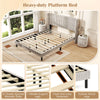 Queen size velvet bed frame with tufted wingback headboard, featuring sturdy rubber wood legs and under-bed storage.