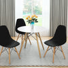 Set of 2 Mid-Century Modern DSW Dining Side Chair-Black - Gallery View 1 of 11