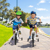 14 Inch Kids Bike Adjustable with 2 Training Wheels for 3-5 Years Old-White - Gallery View 1 of 8