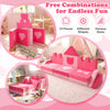 14-piece pink kids play couch modular foam blocks in various shapes for climbing, crawling, and endless fun in.