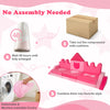 14-piece pink kids play couch modular foam blocks, soft velvet, removable covers, perfect for playrooms and climbing.