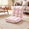 14-Position Adjustable Cushioned Floor Chair-Light Pink - Gallery View 1 of 10