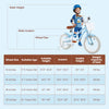 14-inch kids bike with adjustable handlebar and seat, featuring a removable storage basket and dual brake system for.