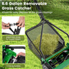 Removable 6.6-gallon grass catcher bag with adjustable strap for the 14-inch push lawn mower, designed for easy grass.