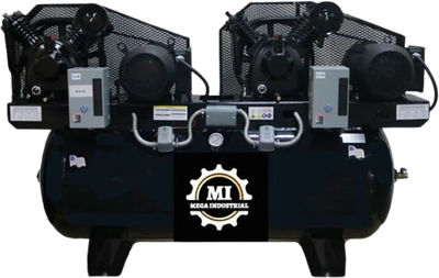 Mega Compressor MP-75120DPBA Air Compressor 120 Gallon 7.5HP 208-230V Single Phase Electric Start New