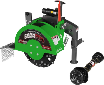 MechMaxx SG24PRO Stump Grinder 3-Point PTO 34 Carbide Teeth for 15-45HP Tractor New