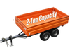 MechMaxx 2-Ton Capacity Heavy-Duty Dump Trailer,  DT4X8