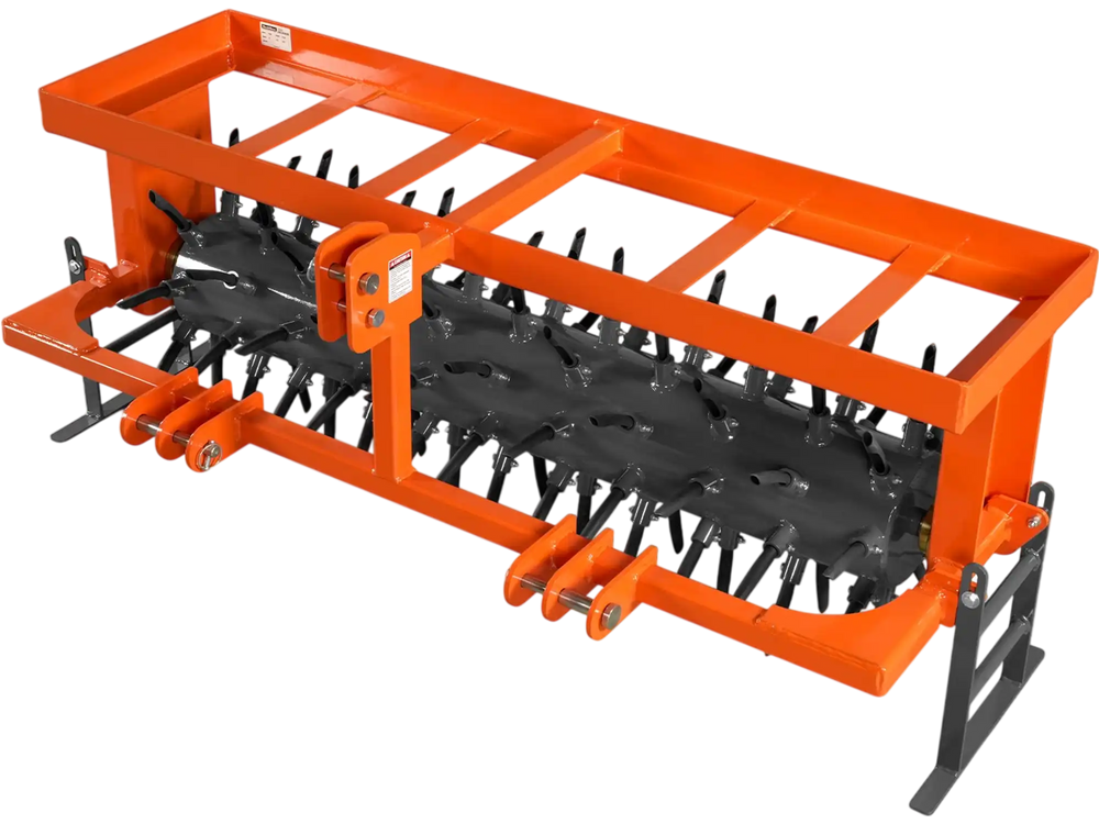 62" 3 Point Drum Filled Plug Aerator Fits Cat 1 And 2 Tractors,  DLA60
