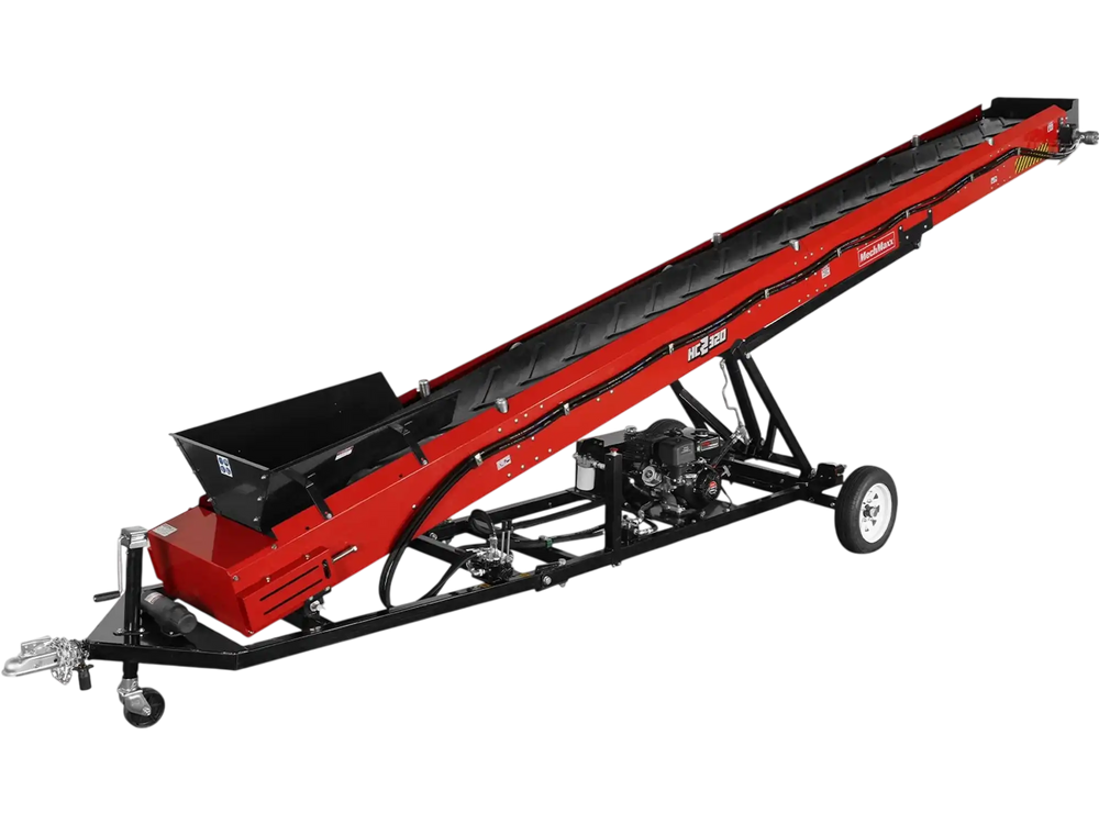 Heavy Duty Conveyor,  9HP 270cc Gasoline Powered Max. 180" Lift Height,  276'' Length,  24" Width,  HC2320
