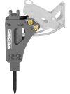 Hydraulic Breaker Hammer for Mini Compact Excavator MEC17, MEC17PRO, 360 J Impact Energy, 700-1200 Bpm (SKU: 150533; 150534）