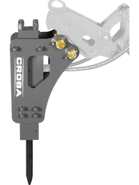 Hydraulic Breaker Hammer for Mini Compact Excavator MEC17, MEC17PRO, 360 J Impact Energy, 700-1200 Bpm (SKU: 150533; 150534）