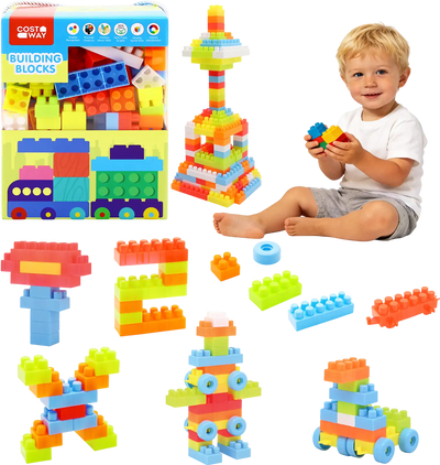 Costway 150 Pcs Toddler STEM Montessori Building Blocks Early Learning Toy 59108337 New