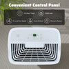Top view of the 150 Pints Dehumidifier with LED display, featuring a 24-hour timer and child lock for easy operation.