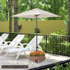 150 Pounds Patio Umbrella Base Stand Wheels Planter Outdoor-Coffee - Gallery View 1 of 10