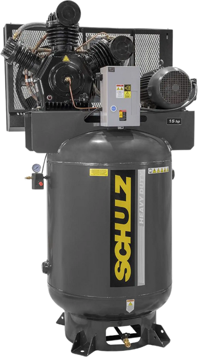 Schulz V-Series Air Compressor 15 HP 120 gal. 2-Stage 208-230V 3-Phase Vertical 15120VW60X-3 New