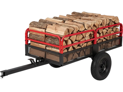 Costway 17.6 Cu. Ft Heavy Duty Metal Dump Cart Trailer 1540 lbs Capacity 96471024 New