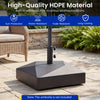 154lbs Mobile Fillable Patio Umbrella Base with 4 Wheels - Gallery View 6 of 10