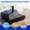 154lbs Mobile Fillable Patio Umbrella Base with 4 Wheels - Gallery View 8 of 10